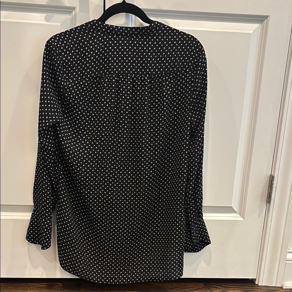BCBGMaxAzria Black and White Polka Dot Blouse - Picture 5 of 5